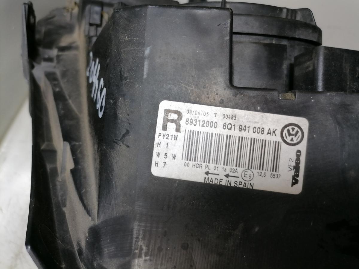 VW Polo 9N3 original Scheinwerfer vorn rechts Halogen Bj.2006